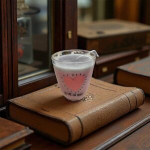 Bougie coeur en verre