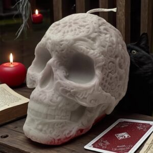 Bougie tête de mort