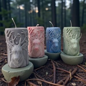 Bougie cerf de Noël